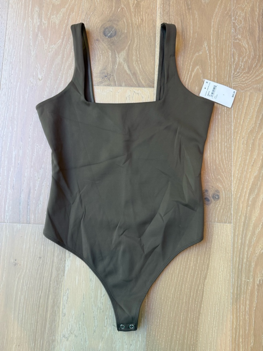 NEW Good American One-Piece Bodysuit in Olive Brown